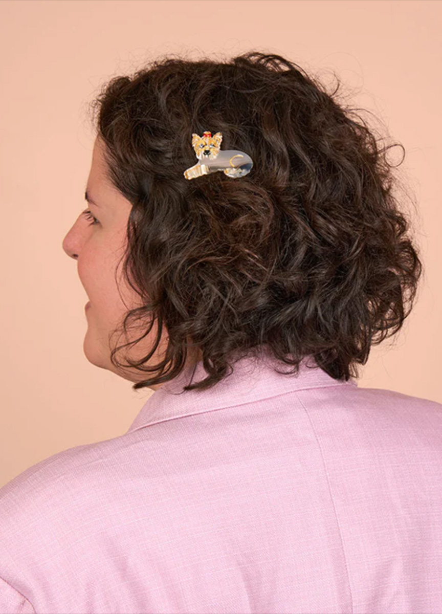 復古約克夏小髮夾